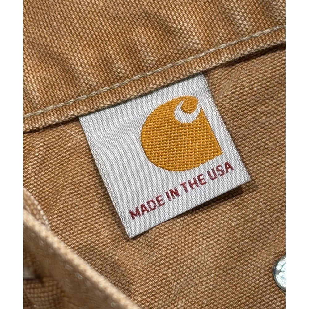 VTG Carhartt Men's Sz 32 Brown Double Knee Carpenter B01 BRN Pants Work USA Made - Picture 7 of 11